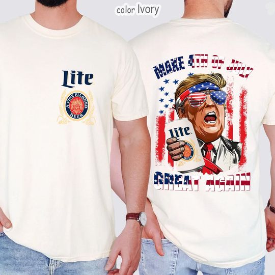 Discover Trump Miller Lite Shirt - Celebrate Freedom Apparel