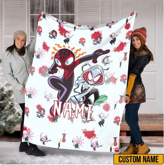 Discover Personalized  Spidey and His Amazing Friends Blanket