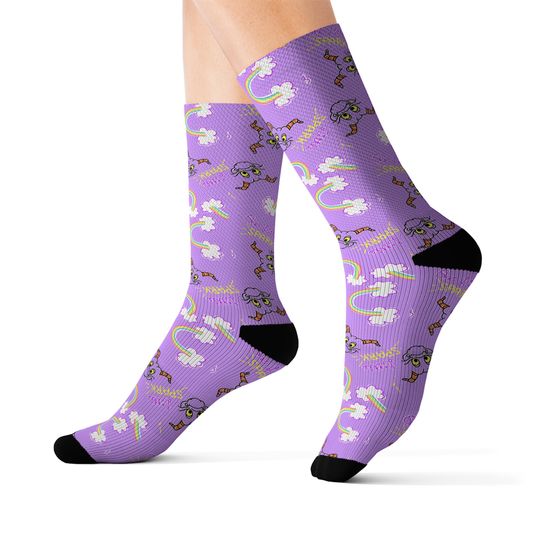 Discover Figgy Inspired Hand Drawn Socks