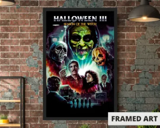 Discover Halloween III movie poster print Season Of The Witch Horror 11x17" Framed Gift