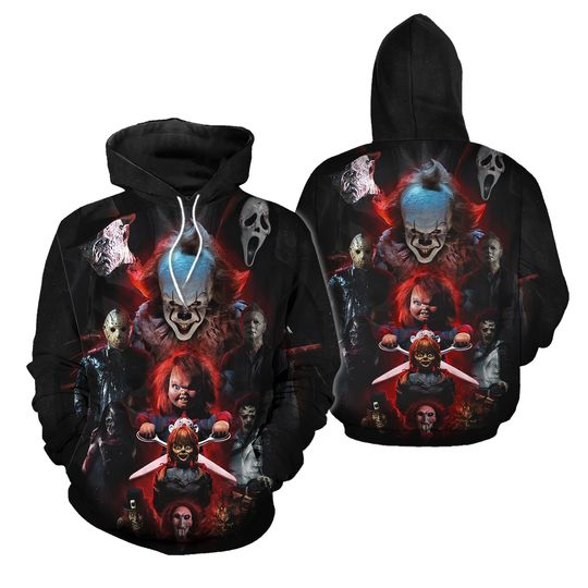 Discover Horror Movie Character 3D Hoodie