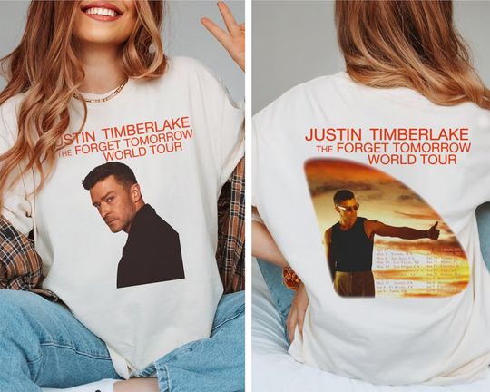 Discover Forget Tomorrow World Tour (Justin Timberlake 2024) Shirt, Justin Timberlake
