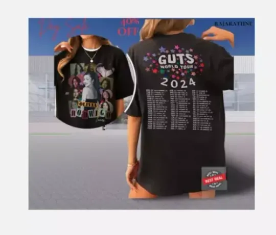 Discover Guts Olivia Rodrigo Tour 2024 T-Shirt