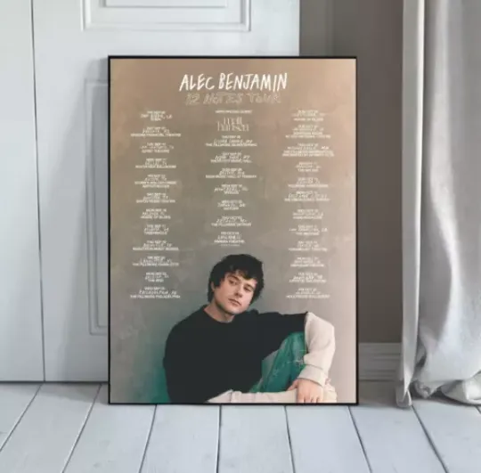 Discover Alec Benjamin - 12 Notes Tour 2024 poster