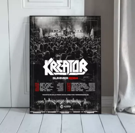 Discover Kreator Summer Tour 2024 Schedule Tour Poster