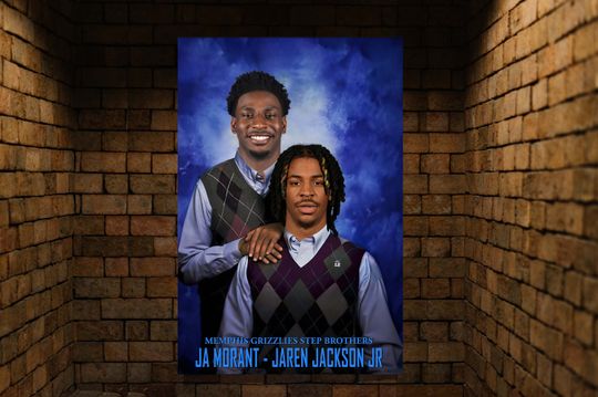 Discover Step Brothers Ja Morant Jaren Jackson Jr Vintage 90s Poster Handmade Poster