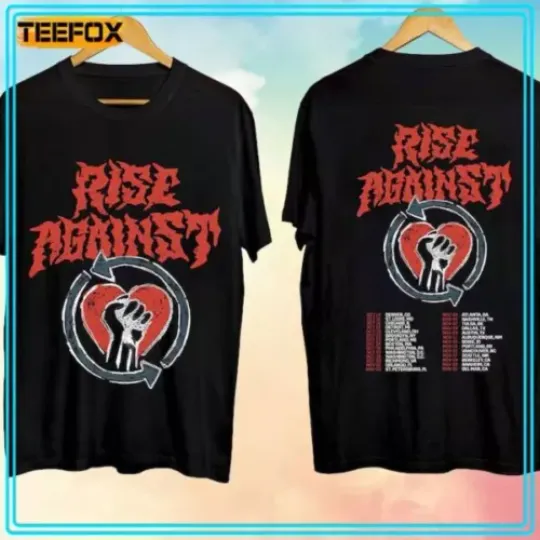 Discover Rise Against Tour 2024 Music T-Shirt