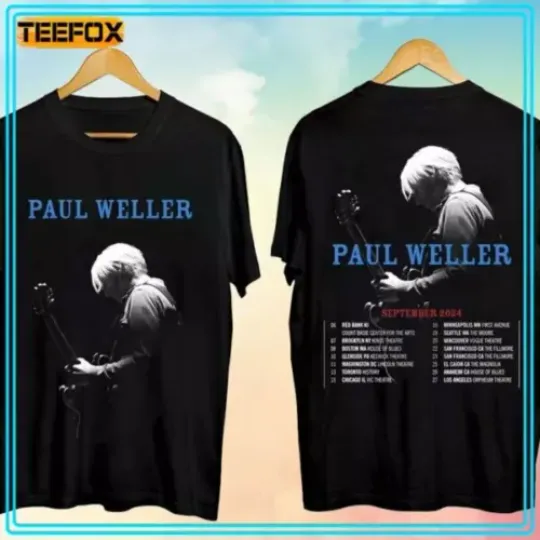 Discover Paul Weller Tour 2024 Music T-Shirt