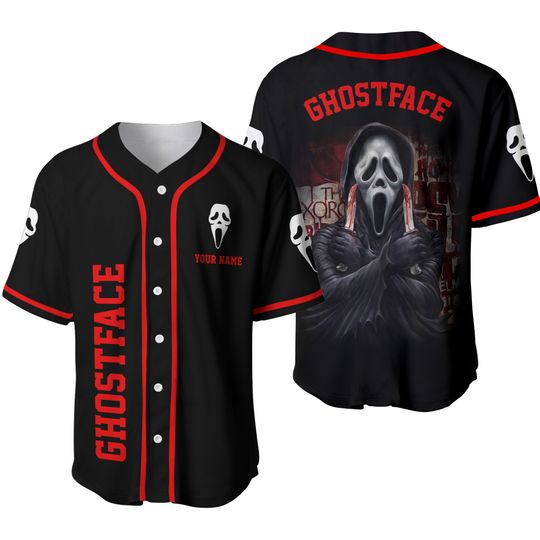 Discover Personalized Ghostface Baseball Jersey