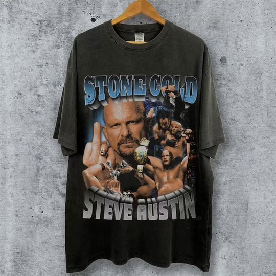 Discover Limited Stone Cold 90s Vintage Oversized T-Shirt - Steve Austin Professional Wrestler
