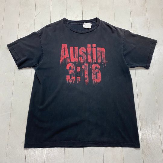Discover 1990s 1998 WWF Austin 3:16 Stone Cold Steve Austin Blood from a Stone T-Shirt