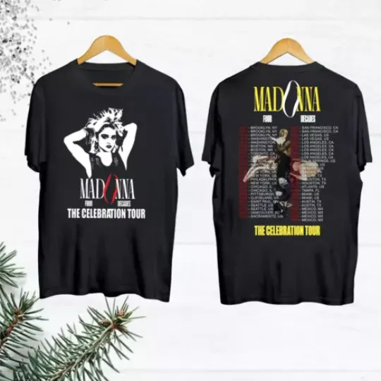Discover 2024 Madonna The Celebration Tour T-Shirt