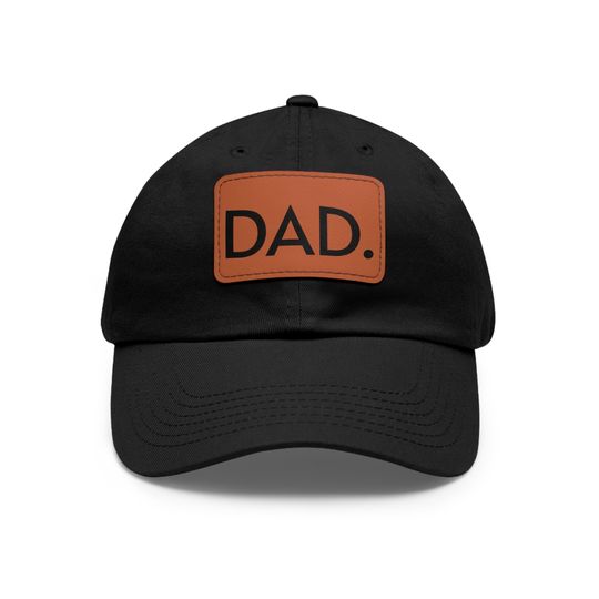Discover Dad Hat with Leather Patch | Perfect Gift for Best Dad, Father's Day Cap