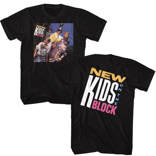 Discover NK on The Block Debut Album Front And Back Black T-Shirt
