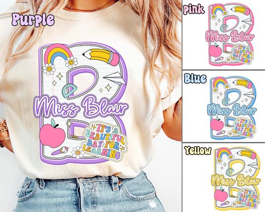 Discover Personalized Teacher Initial Shirt