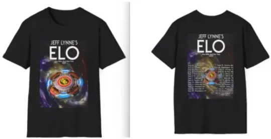 Discover Jeff Lynne's ELO Over and Out FINAL Tour Dates 2024 Shirt
