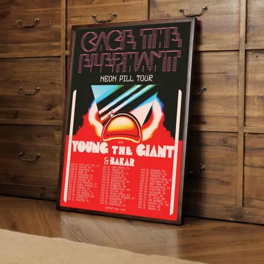 Discover Cage The Elephant 2024 Tour Cage The Elephant 2024 Tour Poster
