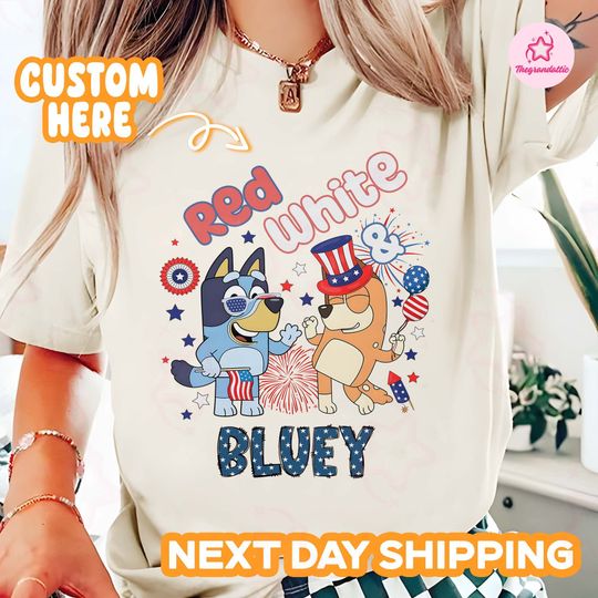 Discover Red White Blue Dog Shirt, Happy 4th of July, Independence Day Shirt