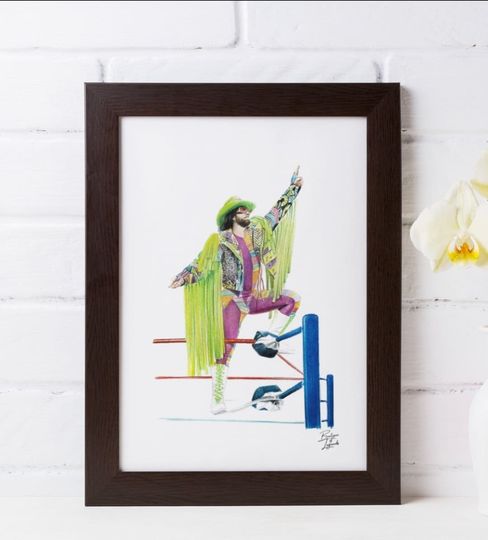 Discover Macho Man Randy Savage Handmade Art Print