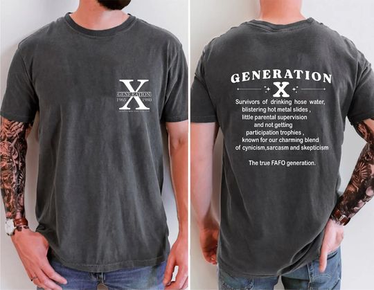 Discover Gen X Shirt, Generation X Shirt, Raised on Hose Water and Neglect Nostalgia Shirt, 1980 Birthday Gift