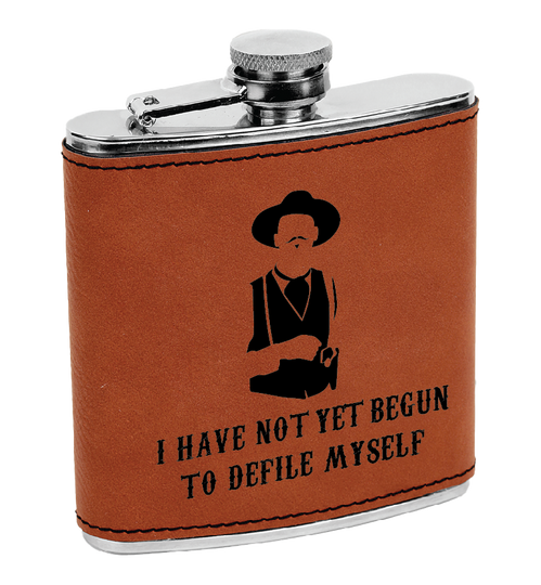 Discover Tombstone Laser Whiskey Flasks