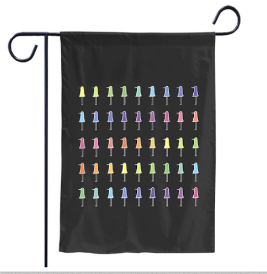 Discover Rainbow Punpun Garden Flags