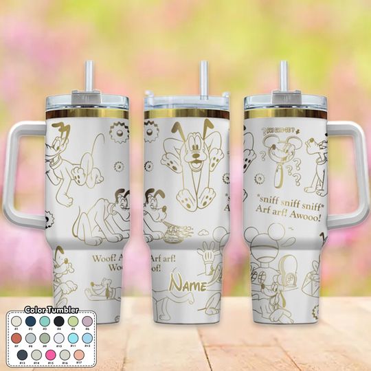 Discover Custom 40oz Dog Tumbler Coffee Cup