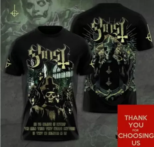 Discover Ghost Band Shirt, Ghost Band T-Shirt, Rock Music 3D Shirt