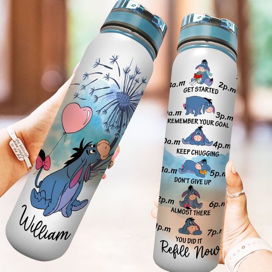 Discover Custom Donkey Water Tracker Bottle, Custom Name Donkey Water Tracker