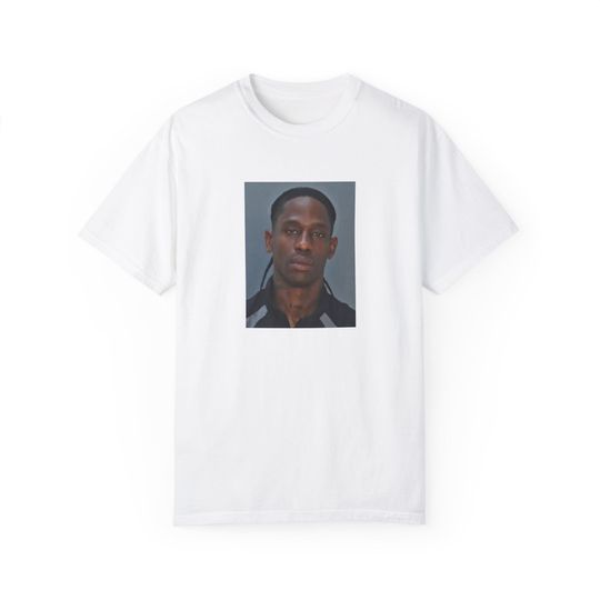 Discover Travis Mugshot Unisex T-shirt | Travis concert bootleg tee | Graphic Unisex Tee