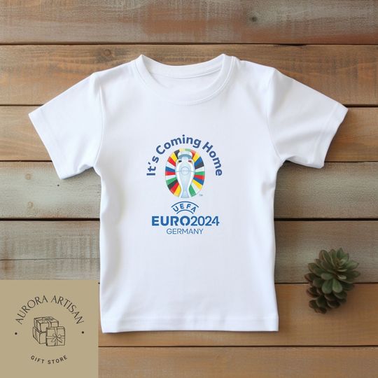 Discover Euro 2024 "It's Coming Home" Infant T-Shirt - Cute Football Baby Tee