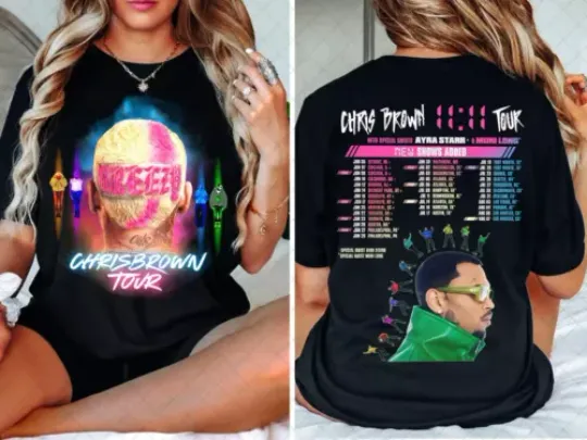 Discover Chris Brown Shirt  Chris Brown 11 11 Tour 2024 Shirt