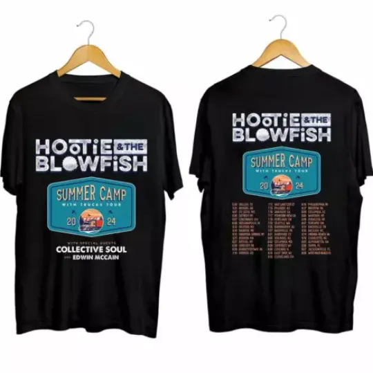 Discover Summer Camp with Trucks Tour 2024 Shirt, Hootie And The Blowfish Band Fan Shirt