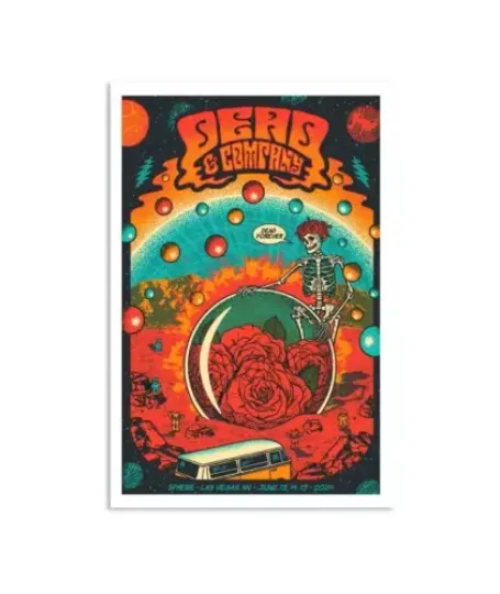Discover Dead & Company Sphere Las Vegas NV June 13-14-15 2024 Tour Poster