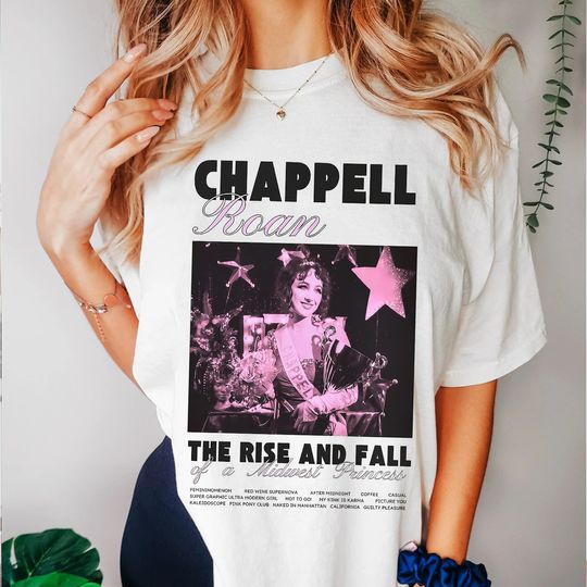Discover Vintage Black n White Chappell Roan T-Shirt, Chappell Roan Merch