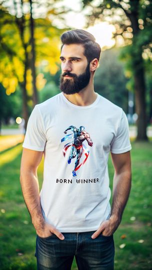 Discover Paris 2024 Olympic - Running Man Born Winner T-Shirt, Summer Olympics Shirt