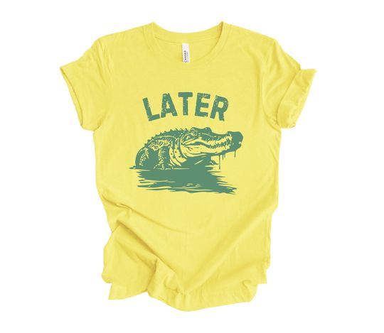 Discover Later Gator T-shirt, Funny Alligator Shirt, Peace Out Shirt