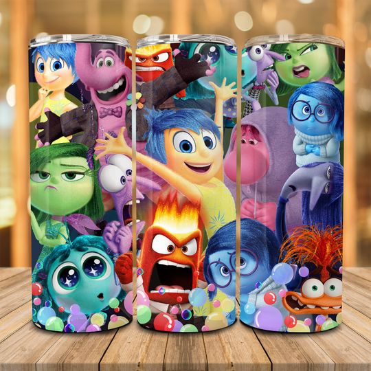 Discover Cartoon Emotions Friends 20oz Skinny Tumbler, Speech Therapy, Today I Feel Tumbler