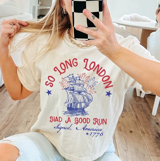 Discover So Long London 4th of July Crop , Swiftie Fangirl, Gift For Her