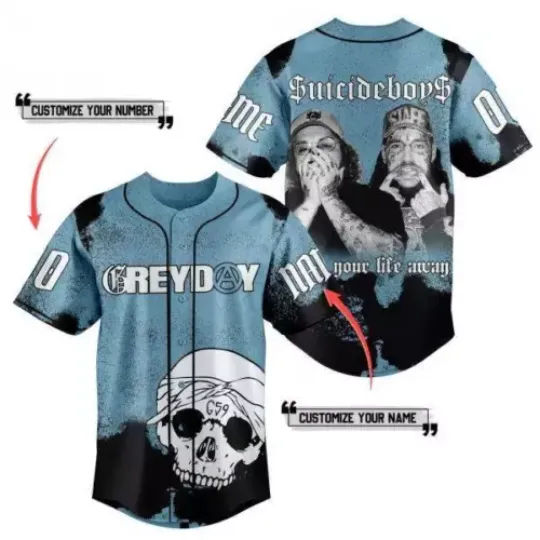 Discover Greyday Suicideboys Sign Your Life Away Custom Baseball Jersey