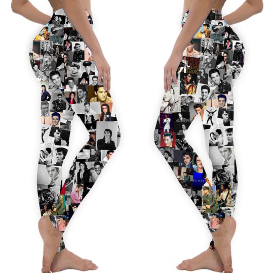 Discover Elvis Presley Collage Legging, Elvis Leggings