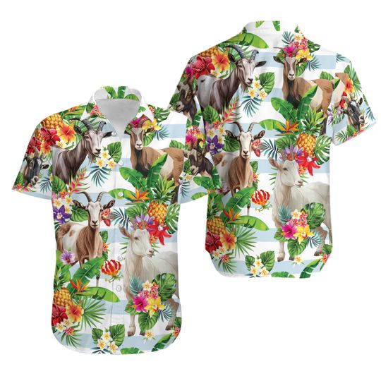 Discover Tropical Goat Hawaiian Shirt