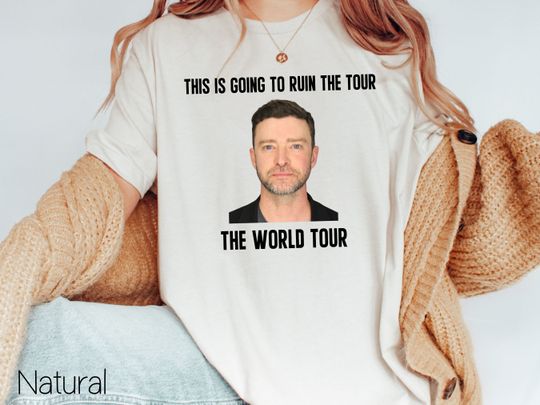 Discover Justin Timberlake Mugshot Shirt, Viral Shirt, Timberlake Fan Gift, JT Concert Shirt
