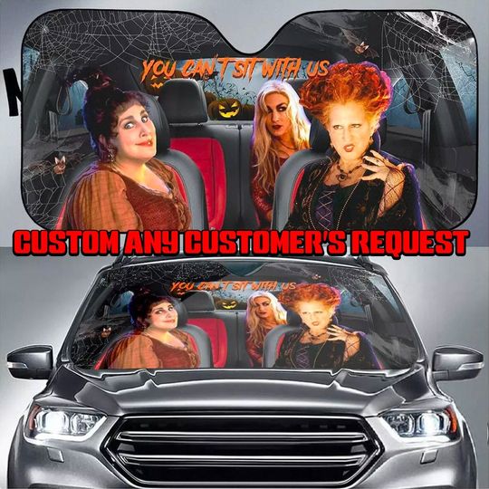Discover Horror Movie Halloween Car Sunshade, Three Sisters Windshield Shade
