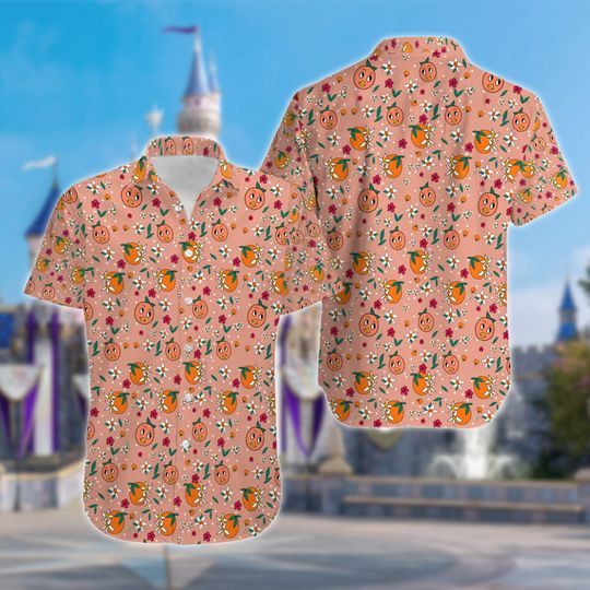 Discover Orange Bird Hawaiian Shirt, Orange Bird Button Down