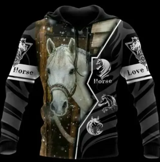 Discover Love Horse 3D Hoodie