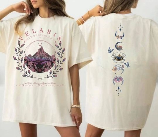 Discover Velaris City Of Starlight Two-Sided Shirt, The Night Court TShirt, SJM Merch