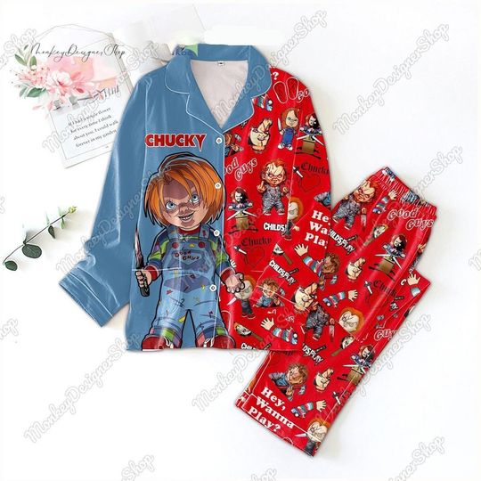Discover Chucky Character Pajamas Set, Chucky Childs Play Hey Wanna Thick