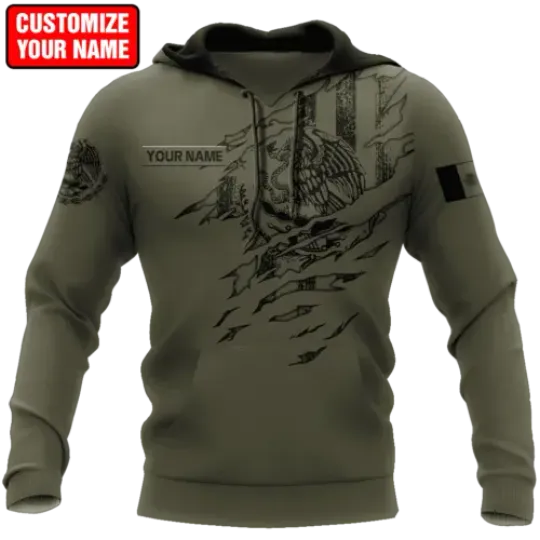 Discover Personalized Name Mexico 3D All Over Printed Unisex 3D Hoodie