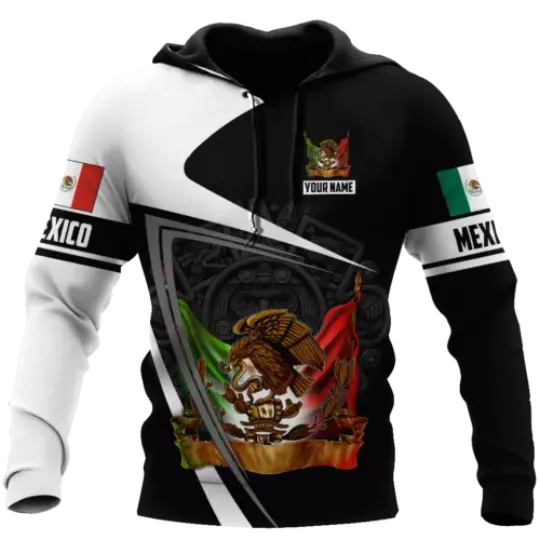 Discover Personalized Name Mexico 3D Hoodie All Over Printed